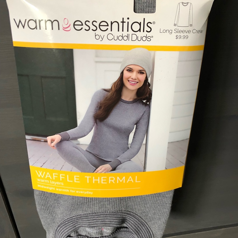 Womens Gray Thermals XXL